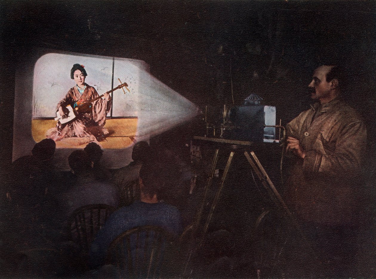 Pan Ponting přednáší o Japonsku, c1910, 1913. od Unbekannt