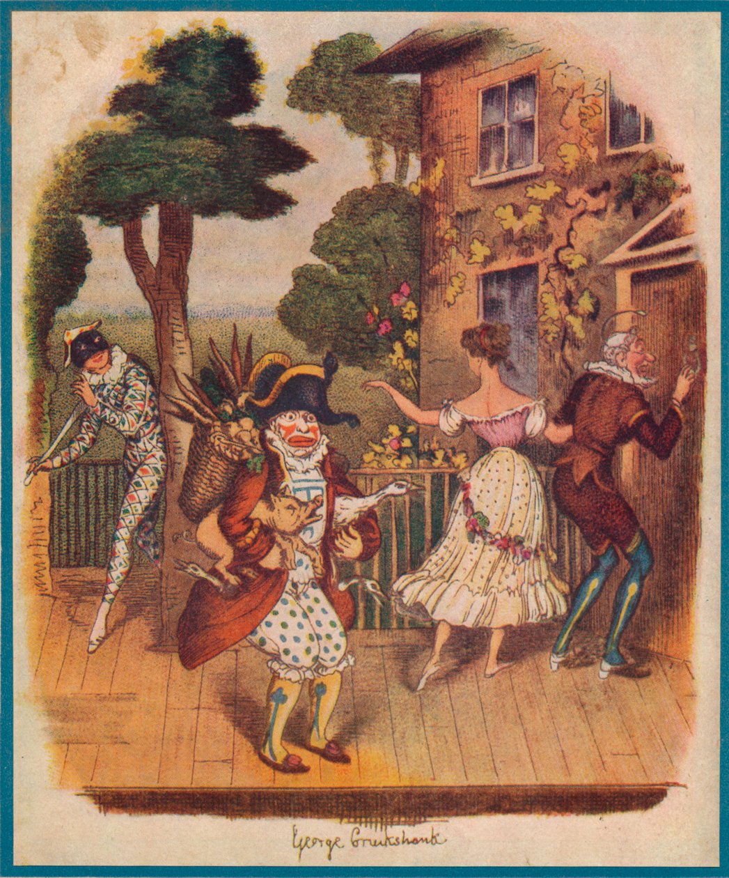 Pan Punch nebo Pulcinella a další postavy commedia dell
