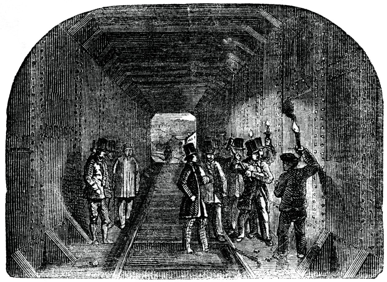 Pan Stephenson nasazuje poslední nýt, 1886 od Unbekannt