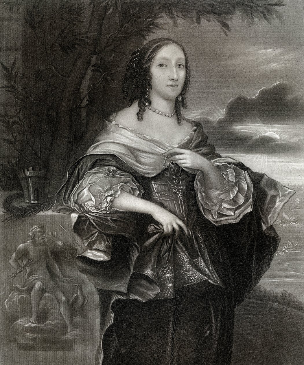 Paní Claypole Elizabeth Cromwell, druhá dcera Olivera Cromwella, 17. století, 1899 od Unbekannt