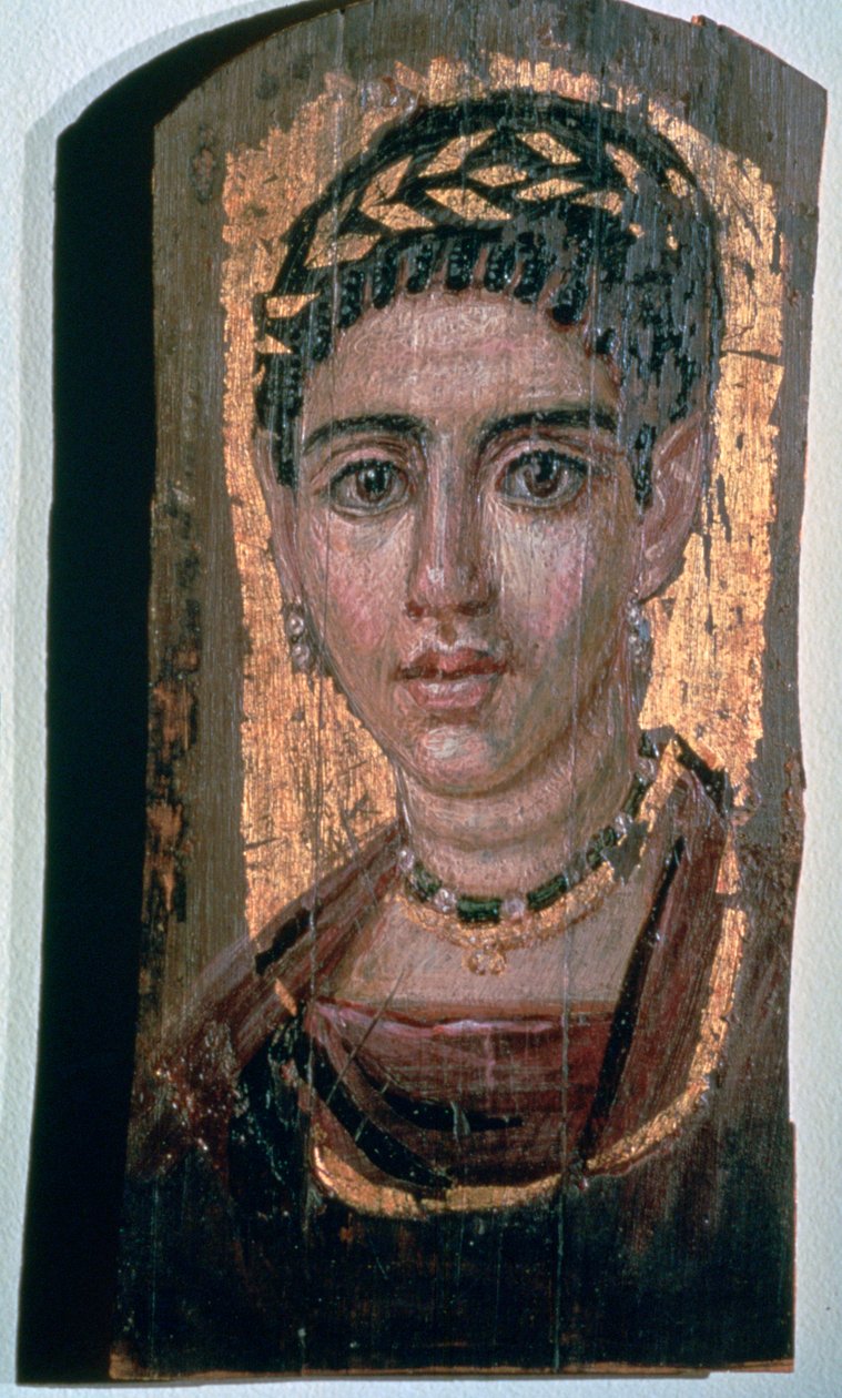 Mumiový portrét egyptské ženy, 1.-3. století od Unbekannt