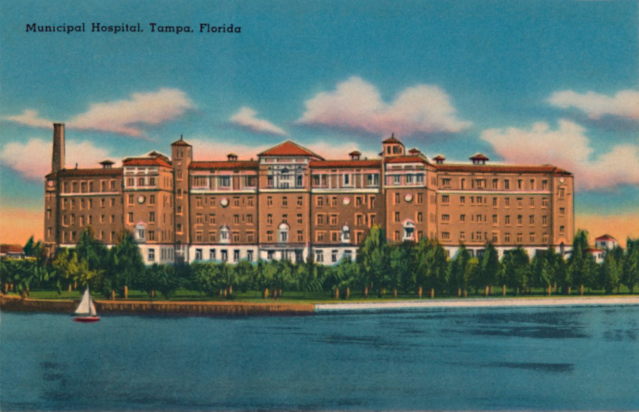 Městská nemocnice, Tampa, Florida, c1940 od Unbekannt