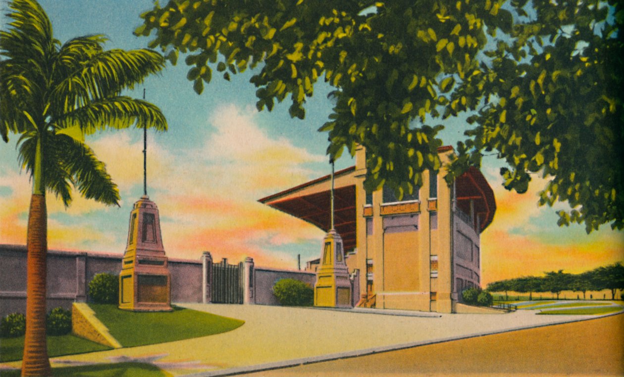 Městský stadion, Barranquilla, c1940 od Unbekannt