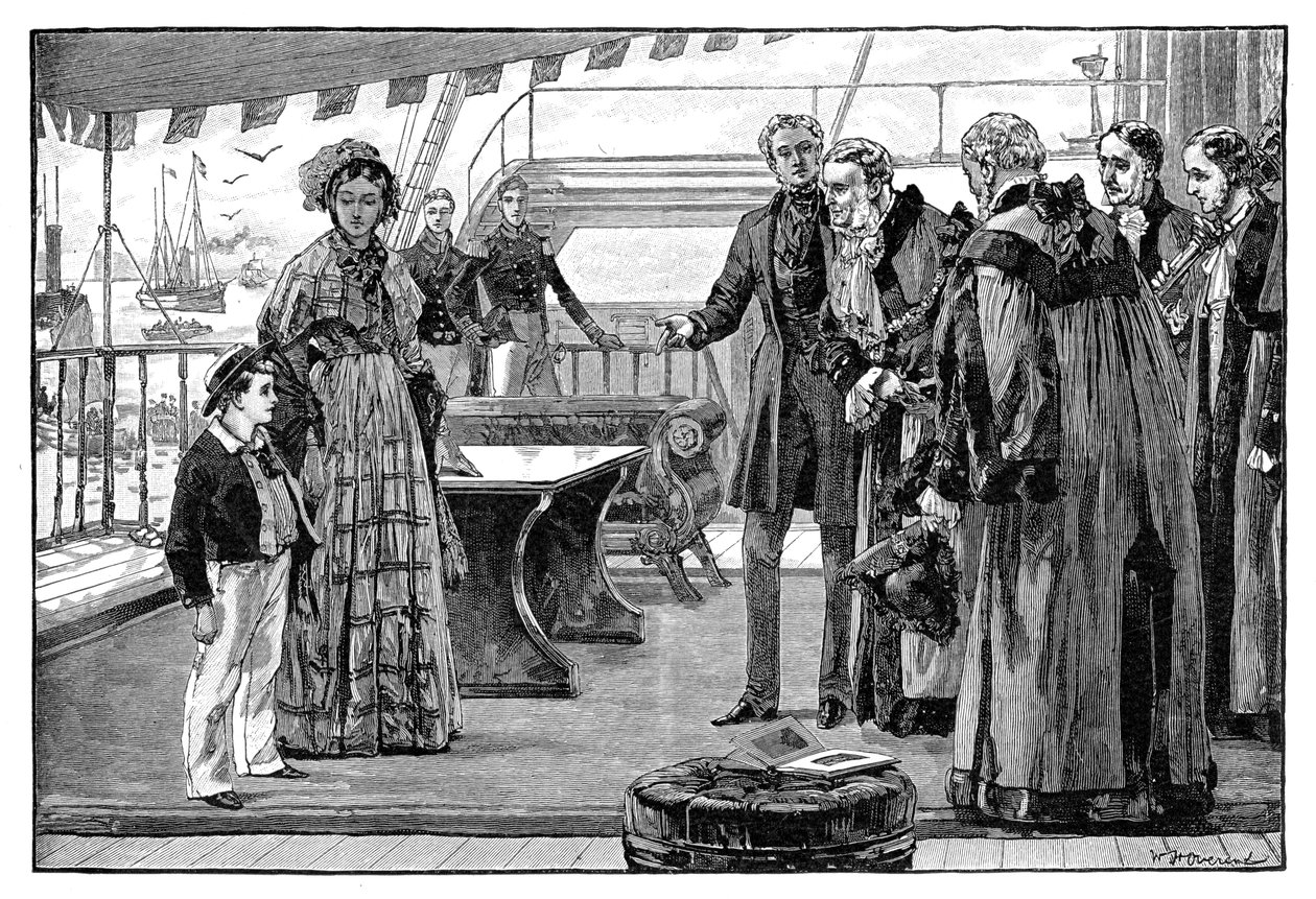 Obecní hodnostáři představeni princi z Walesu, 40. léta 19. století, 1900 od Unbekannt