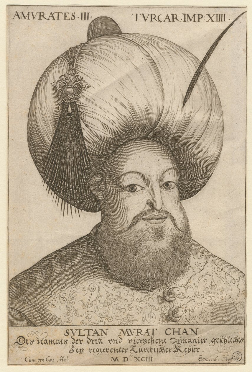 Murad III 1546-1595, sultán Osmanské říše, 1593 od Unbekannt