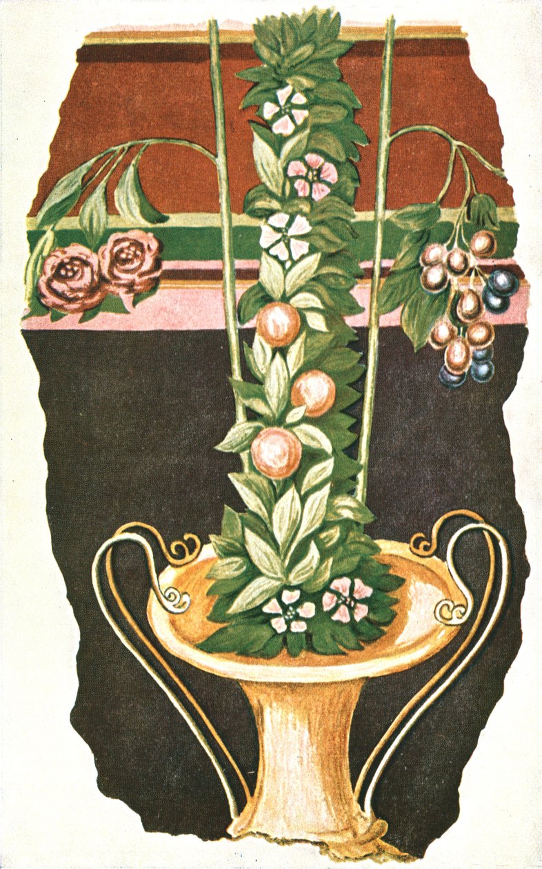 Nástěnná malba v římské vile, Commugny, Švýcarsko, 1928. od Unbekannt