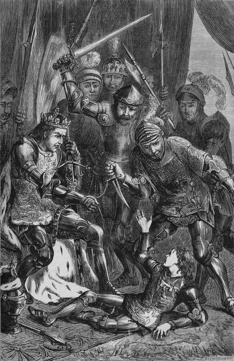 Vražda prince Edwarda v Tewkesbury, 4. května 1471, c1880 od Unbekannt