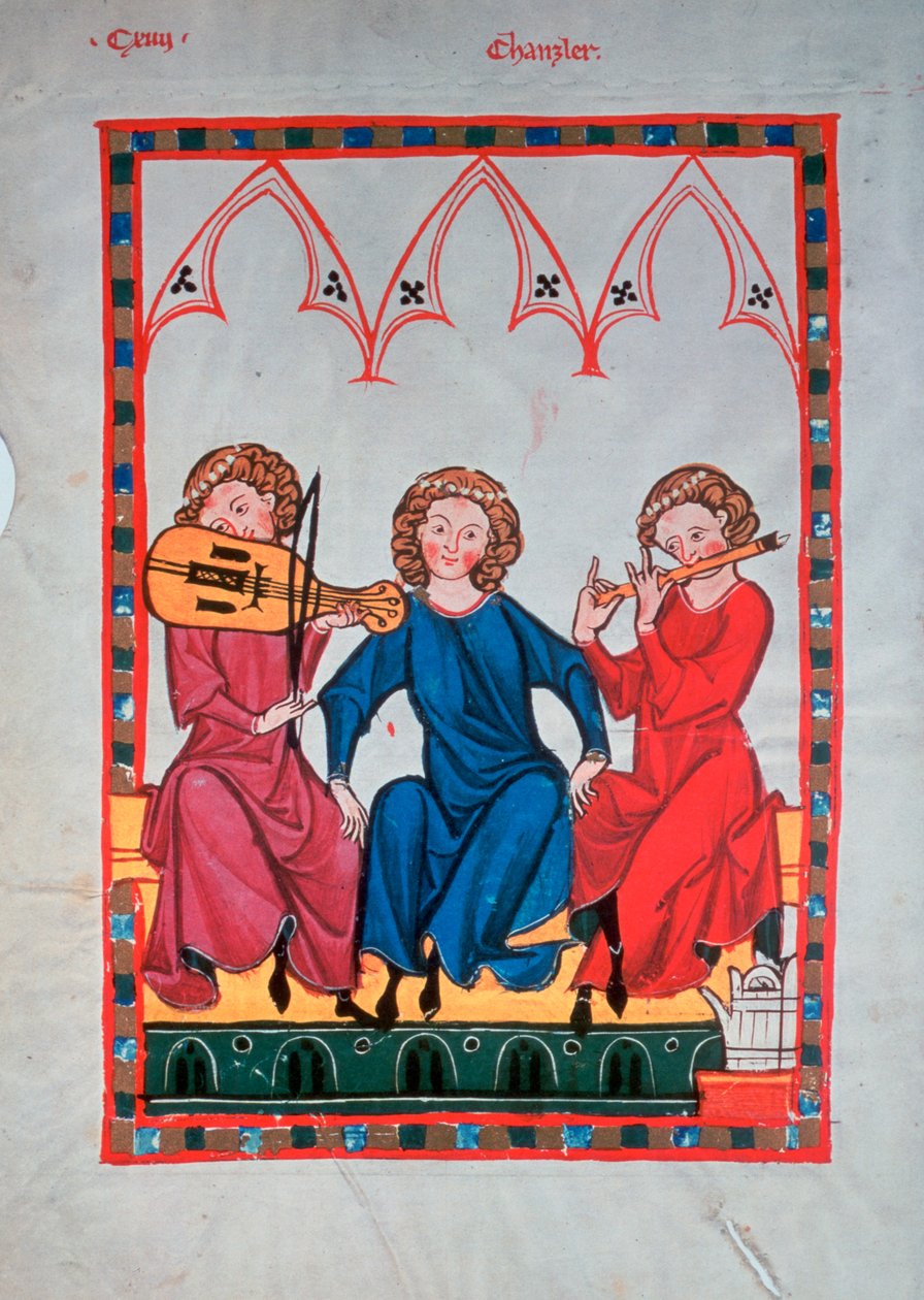 Hudebníci, 1304-1340 od Unbekannt
