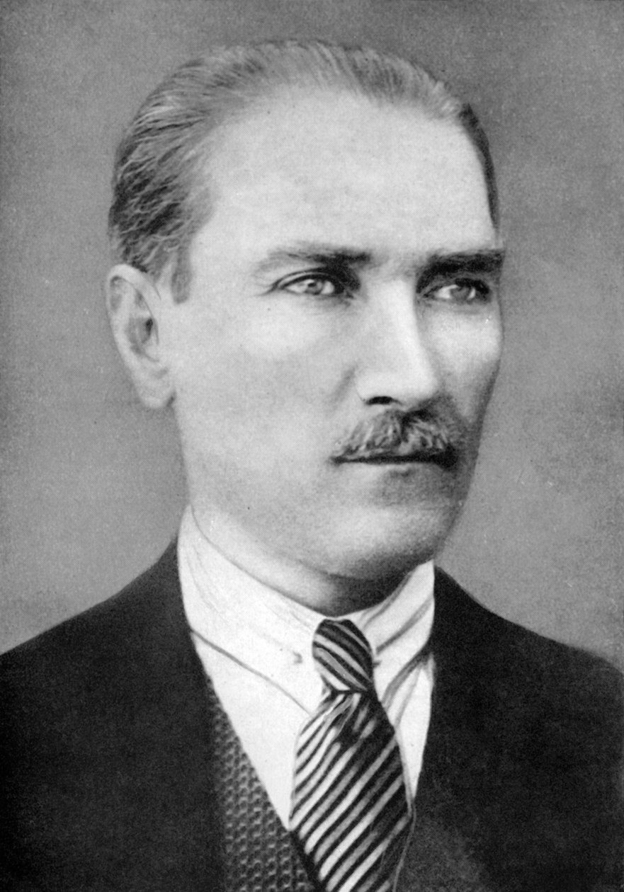 Mustapha Kemal Pasha 1881-1928, turecký revolucionář, 1926 od Unbekannt