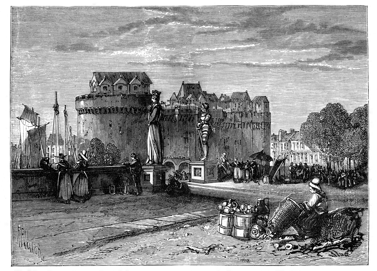 Nantes, na Loiře, Francie, c1890 od Unbekannt