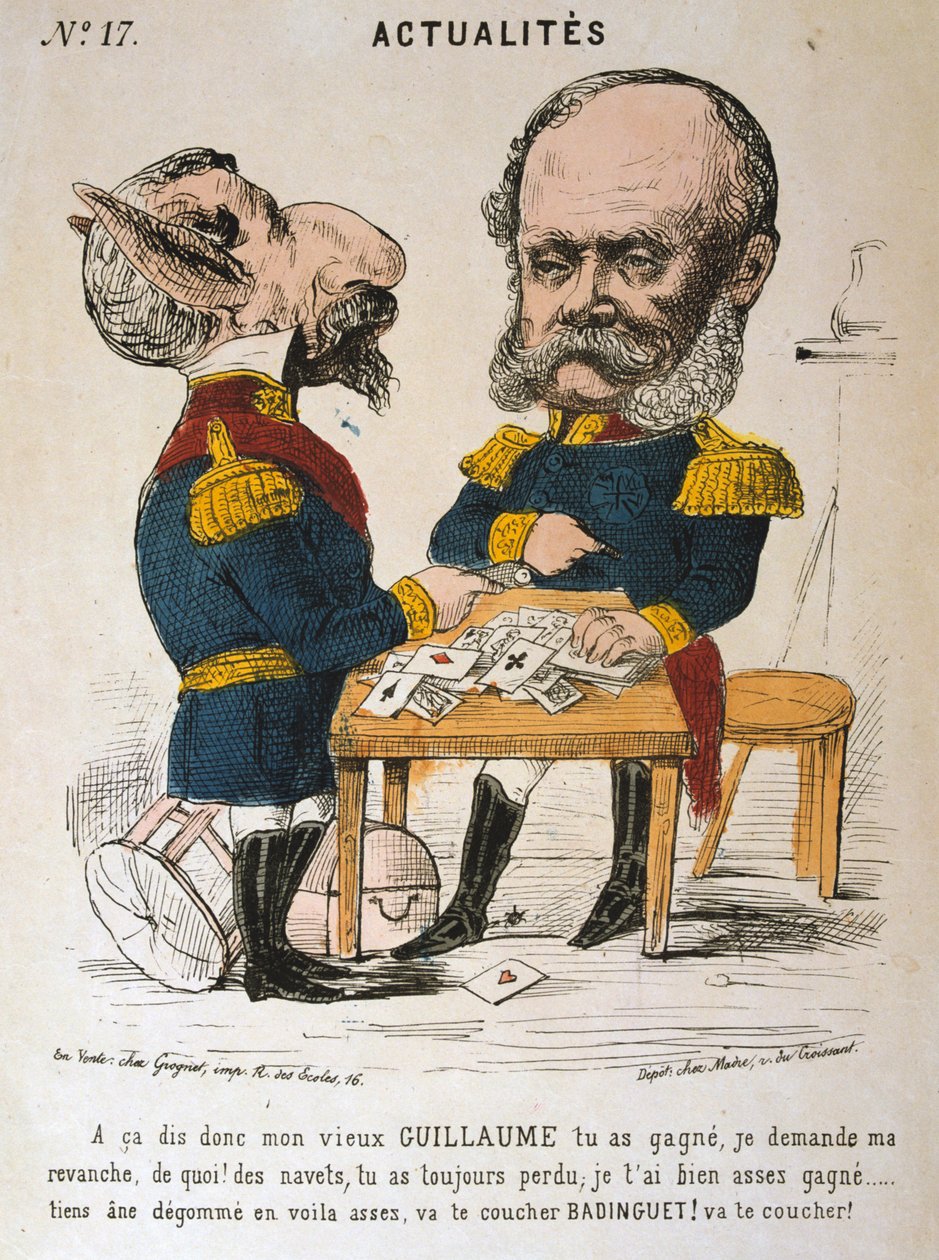 Napoleon III Francie a Wilhelm I Pruský, francouzsko-pruská válka, 1870-1871 od Unbekannt