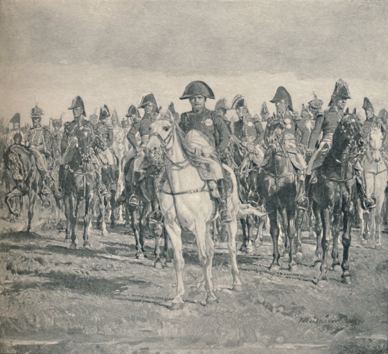 Napoleon a jeho štáb, 1896 od Unbekannt