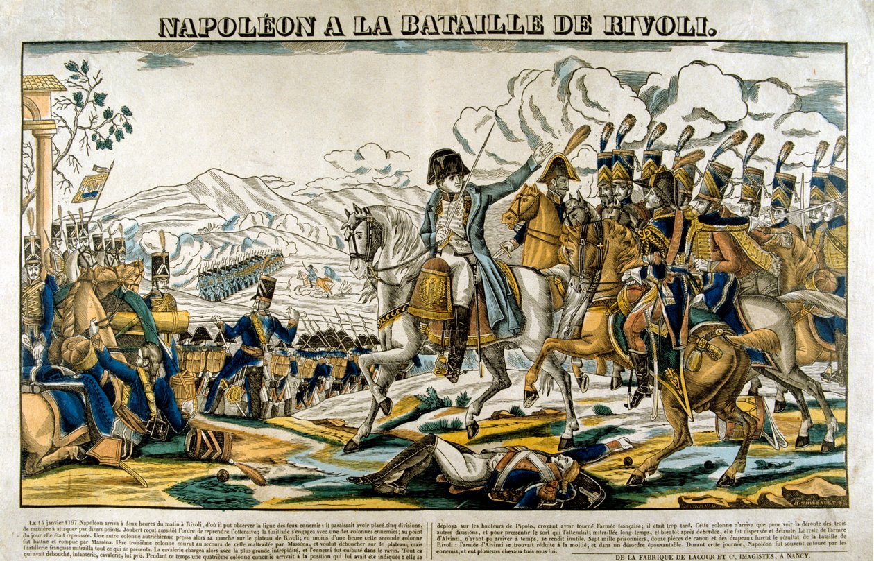 Napoleon v bitvě u Rivoli, 14. ledna 1797 od Unbekannt