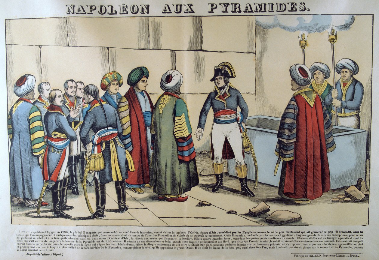 Napoleon u pyramid, 1798, 19. století od Unbekannt