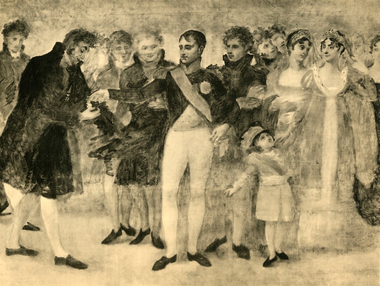 Napoleon zdobí Davida v Salon du Louvre, Paříž, 1808, 1921. od Unbekannt