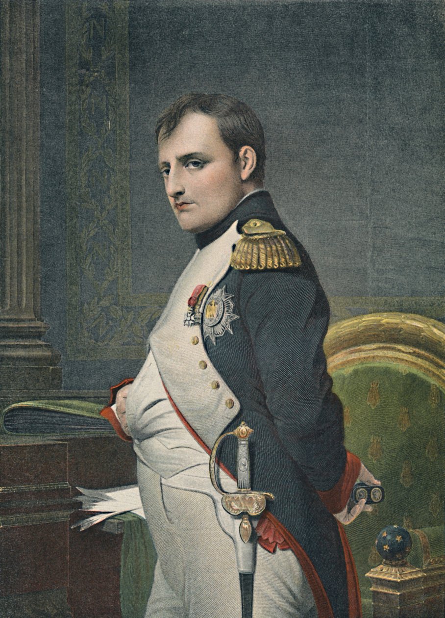 Napoleon ve své studii, c1800, 1896 od Unbekannt