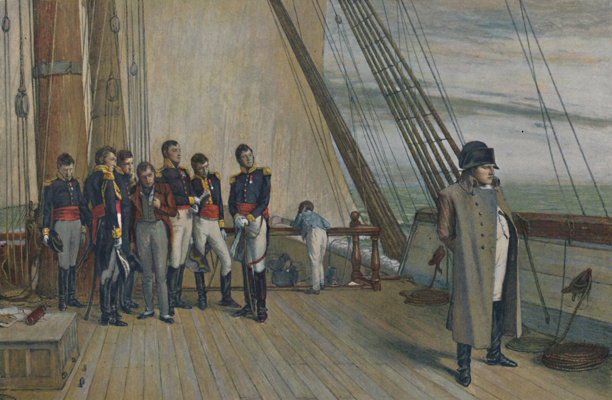 Napoleon na palubě H.M.S. Bellerophon, červenec 1815, 1896. od Unbekannt