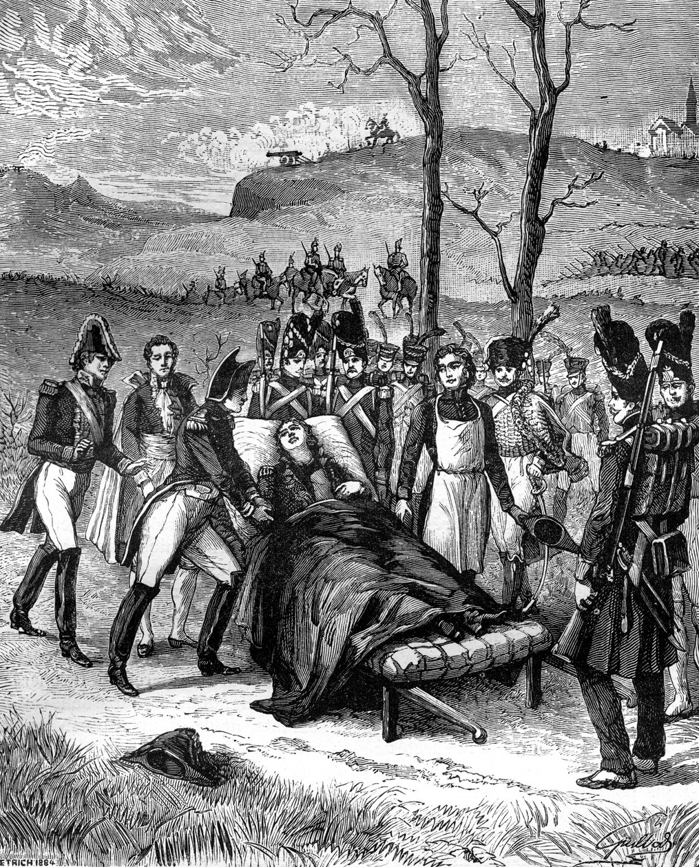 Napoleon běžel směrem k Durocovi, který ještě žil, 1813 1882-1884 od Unbekannt