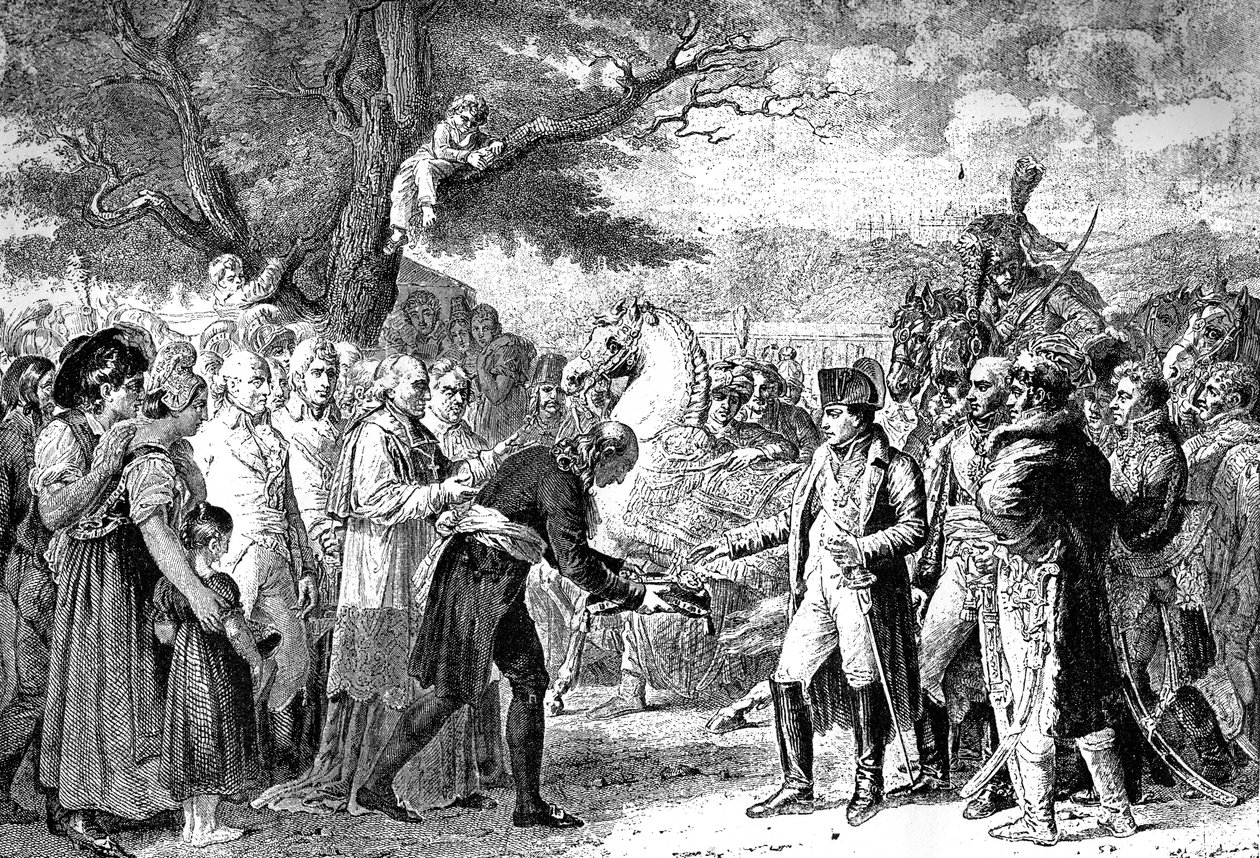 Napoleon přebírá klíče od Vídně, Schloss Schonbrunn, 13. listopadu 1805 1882-1884 od Unbekannt