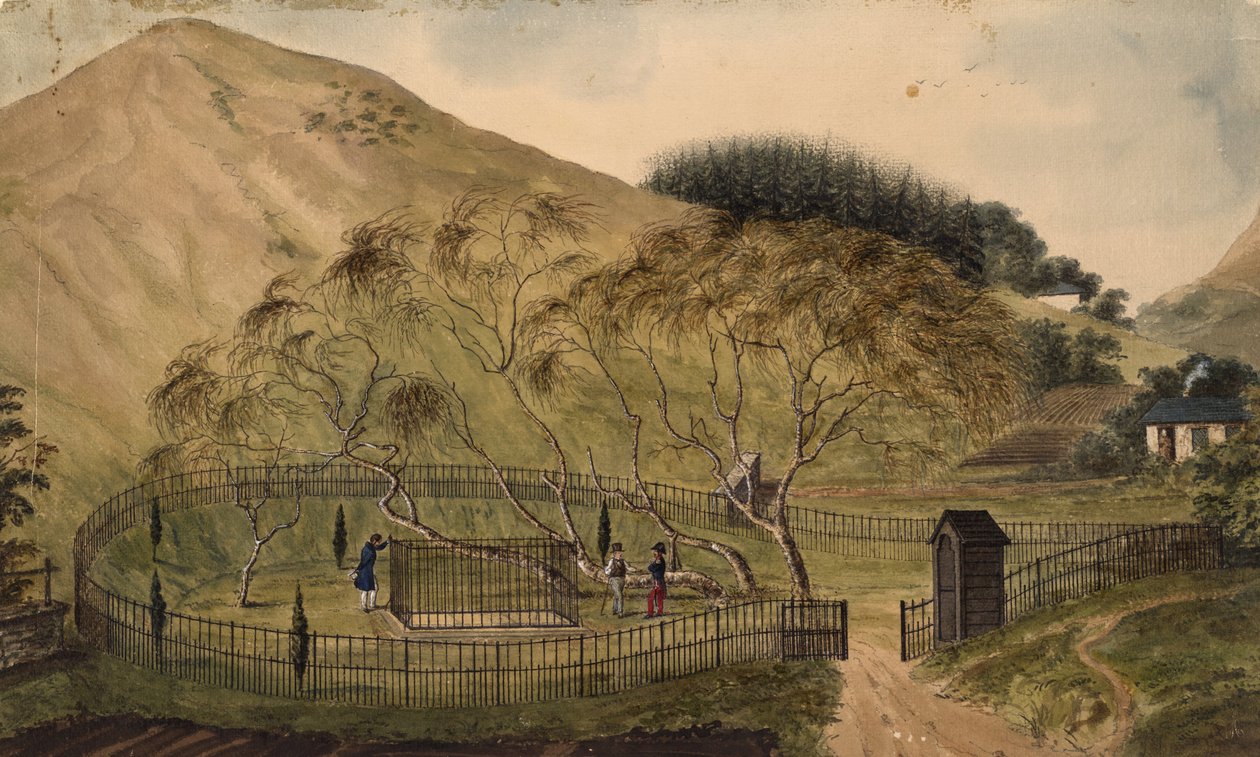 Napoleonovo pohřebiště na Svaté Heleně, 1833 od Unbekannt