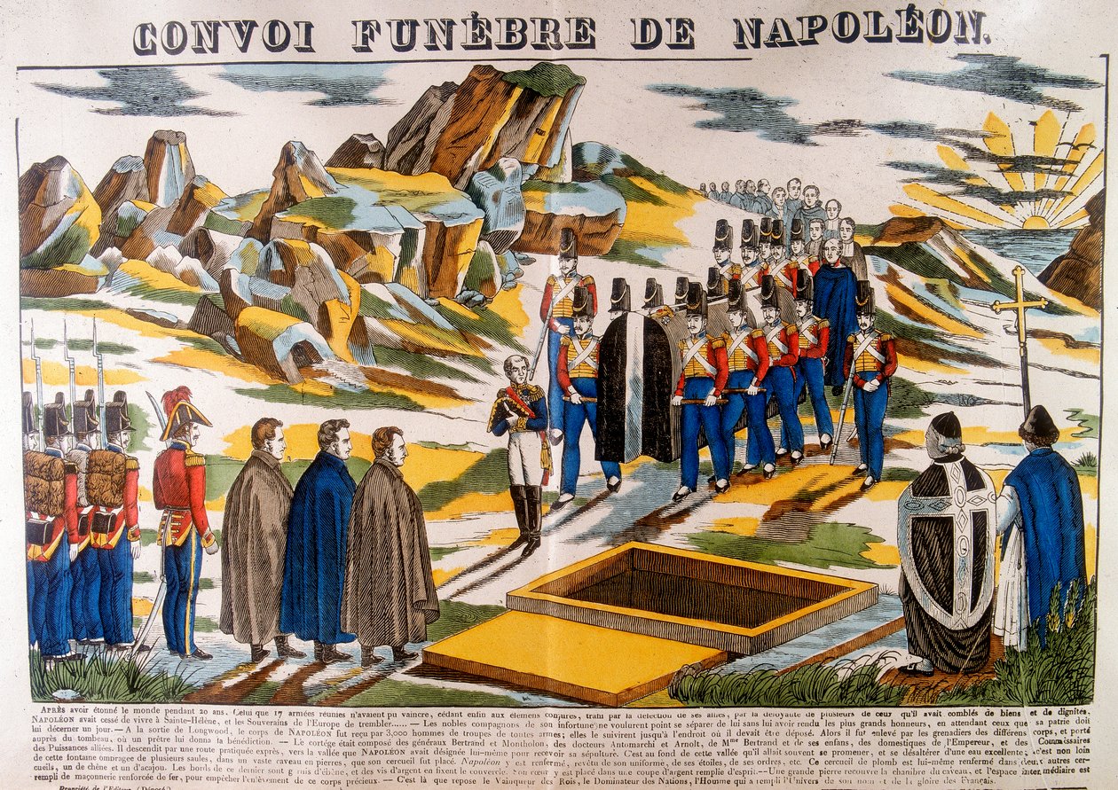 Napoleonův pohřební průvod, Svatá Helena, 1821 1826 od Unbekannt
