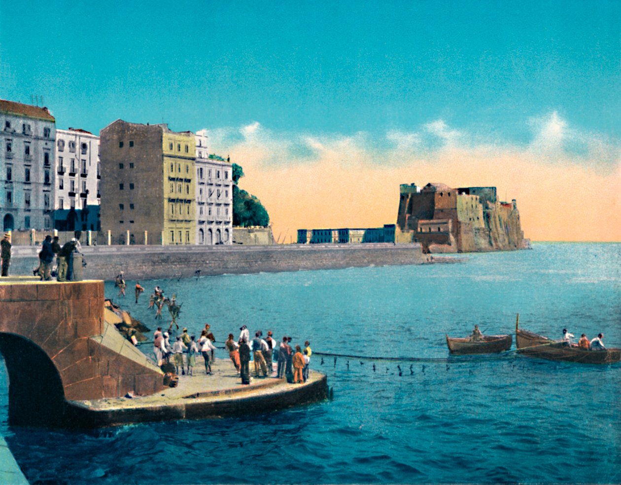 Neapol - Via Partenope a Castel Dell