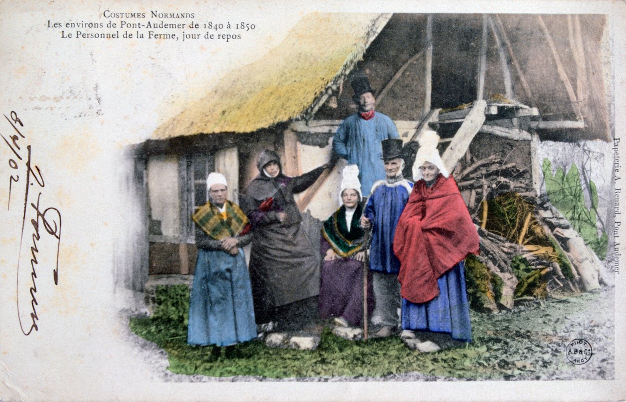 Rodný kostým z Pont Audemer, Normandie, 1902 od Unbekannt