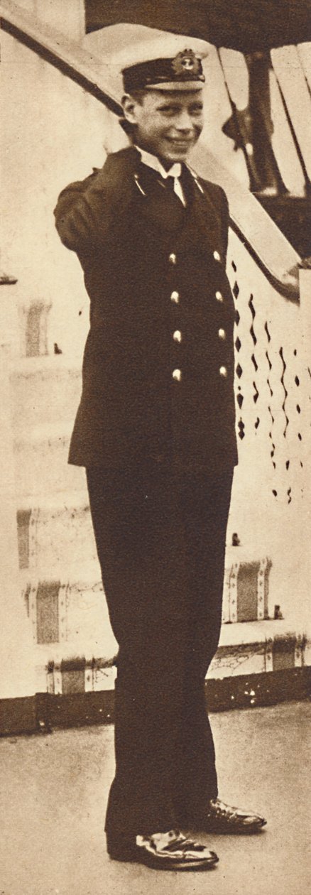 Námořní kadet Prince Albert na královské jachtě Victoria and Albert, 1912, 1937 od Unbekannt
