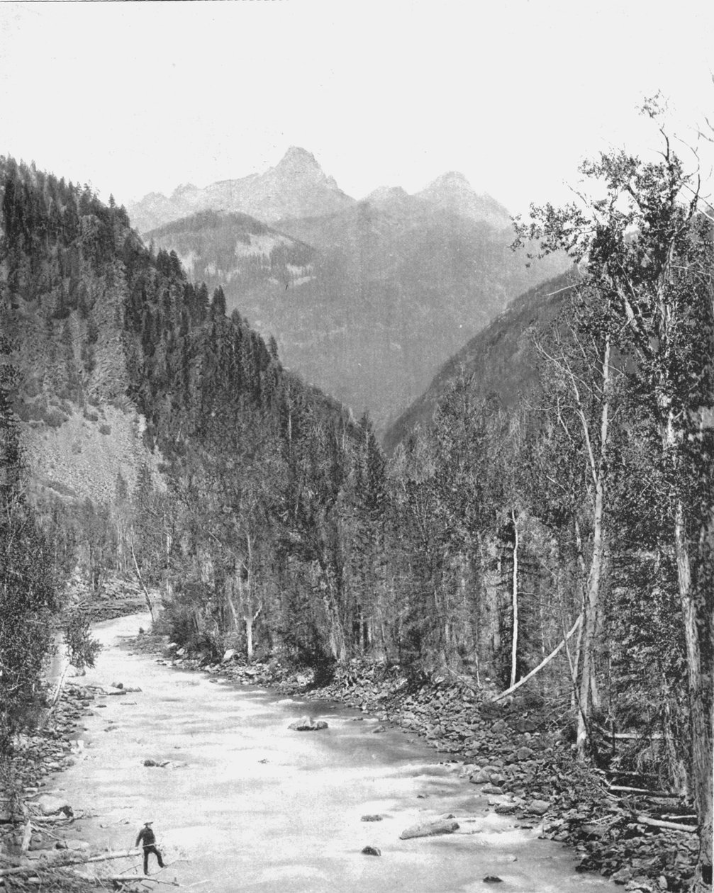 Needle Mountains, kaňon Rio de las Animas, Colorado, USA, c1900. od Unbekannt