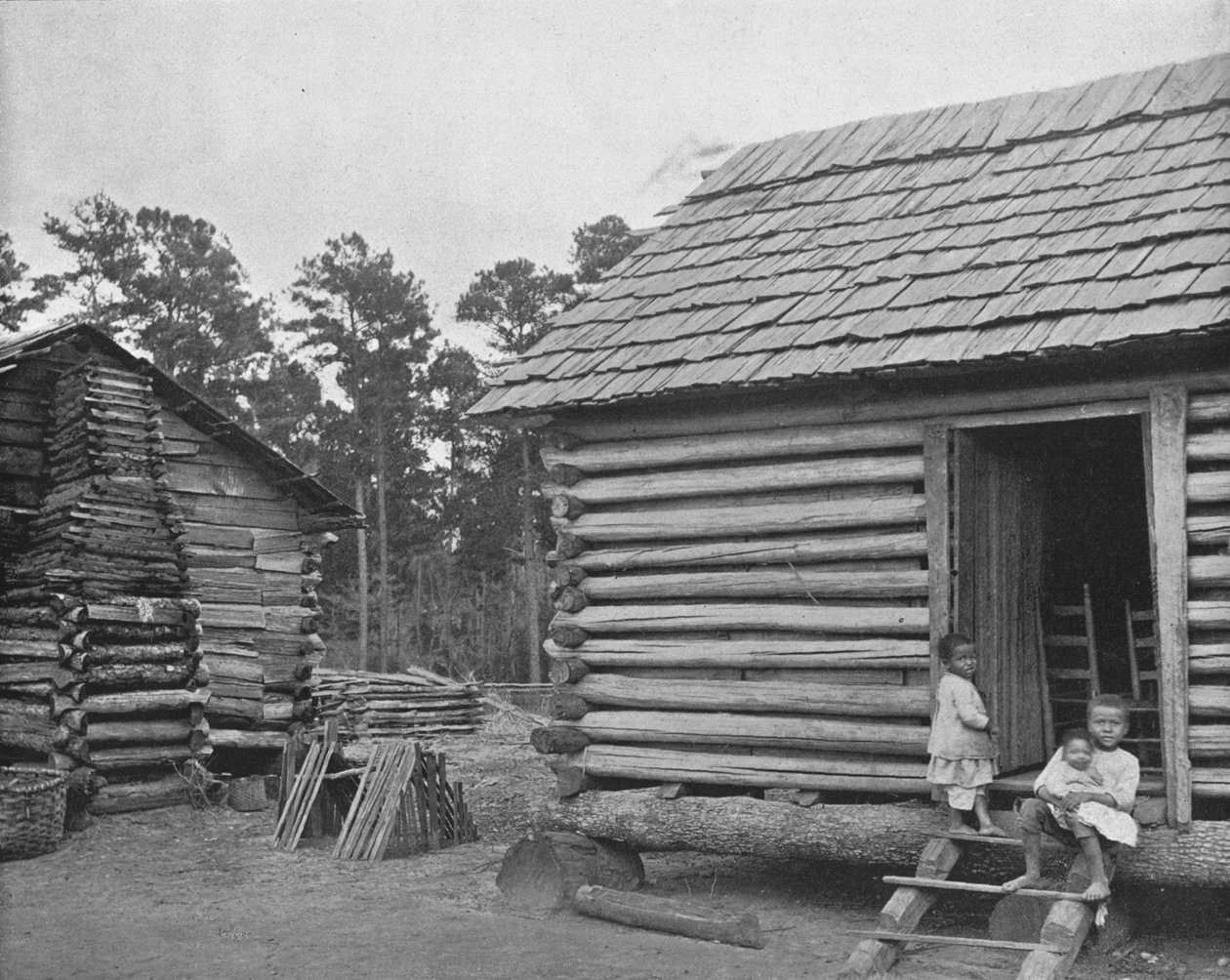 Negro Log Huts, Thomasville, Georgia, USA, c1900. od Unbekannt