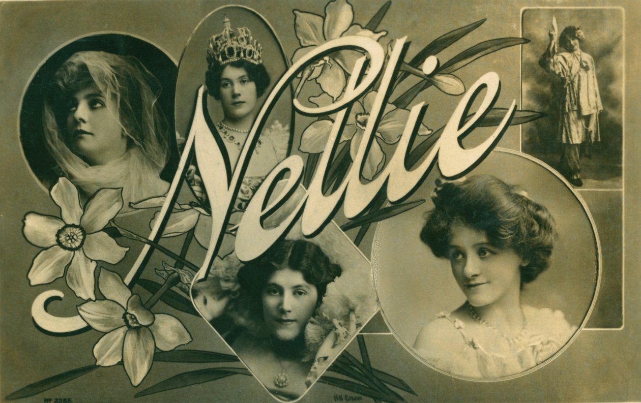 Nellie, pohlednice edwardiánské herečky Nellie Stewartové od Unbekannt