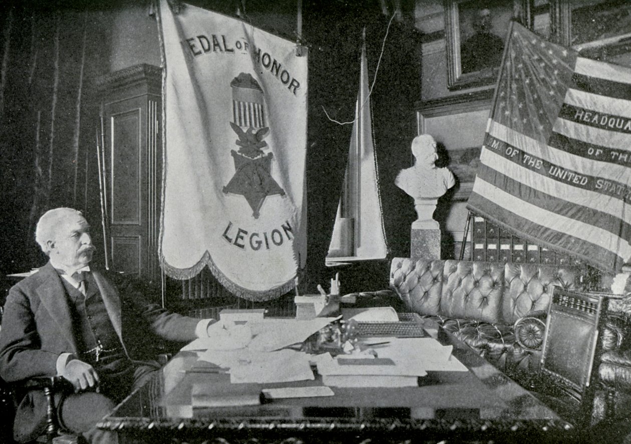 Nelson A Miles, generál americké armády, ve svém velitelství, 1898 od Unbekannt