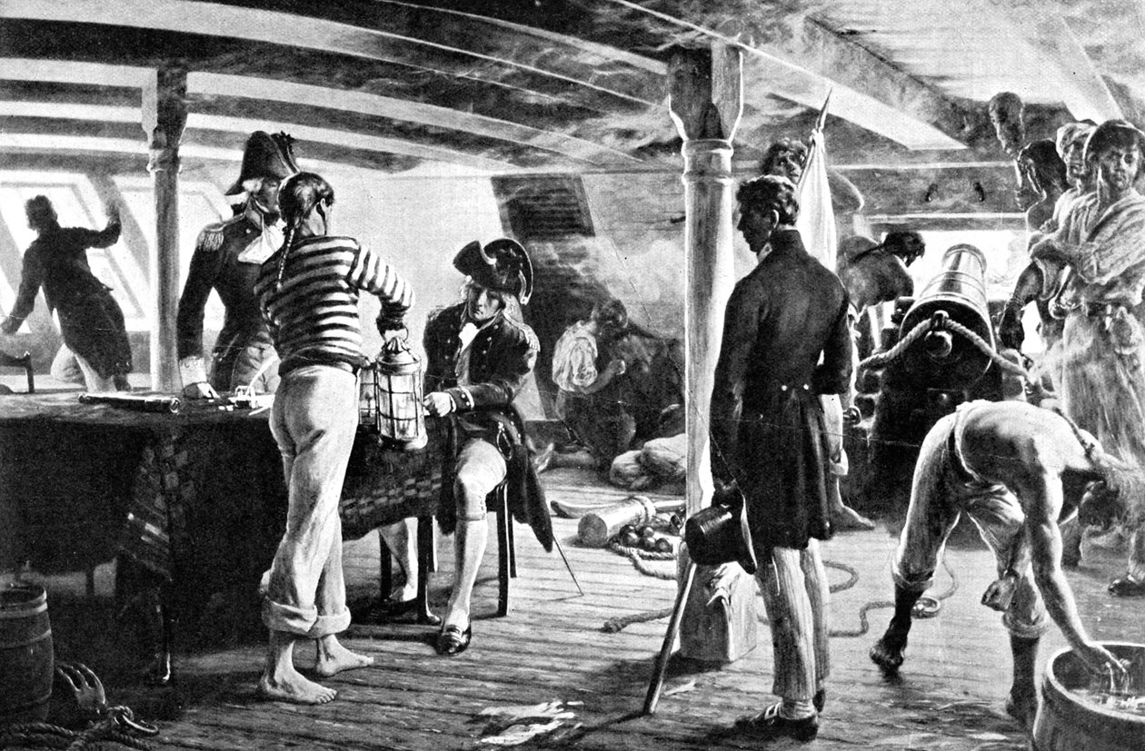 Nelson pečetil své historické poselství v Kodani, 1801 od Unbekannt