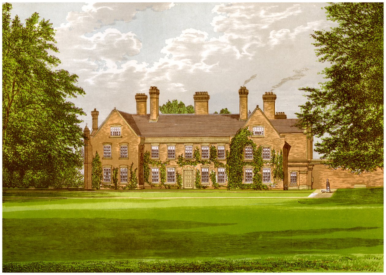 Nether Hall, Suffolk, domov rodiny Greene, c1880 od Unbekannt