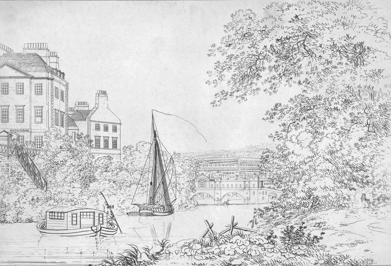 Nový most, Bath, 1788 od Unbekannt