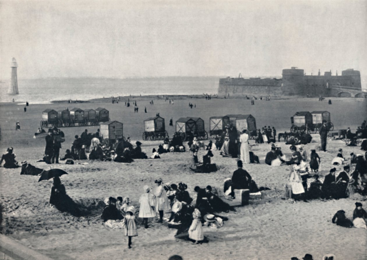 New Brighton - Showing the Port and the Lighthouse, 1895 od Unbekannt