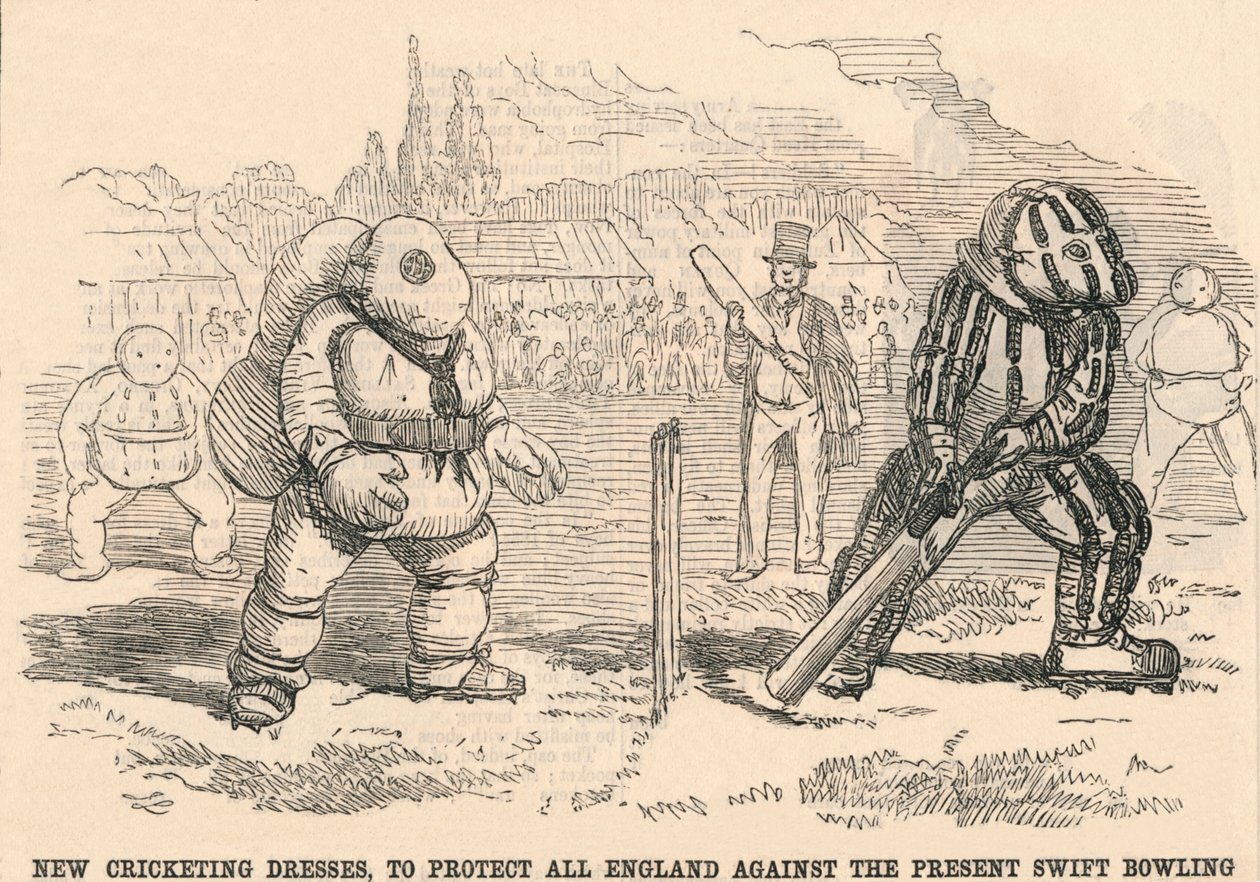 Nové kriketové šaty, na ochranu celé Anglie proti současnému Swift Bowlingu, 1854. od Unbekannt
