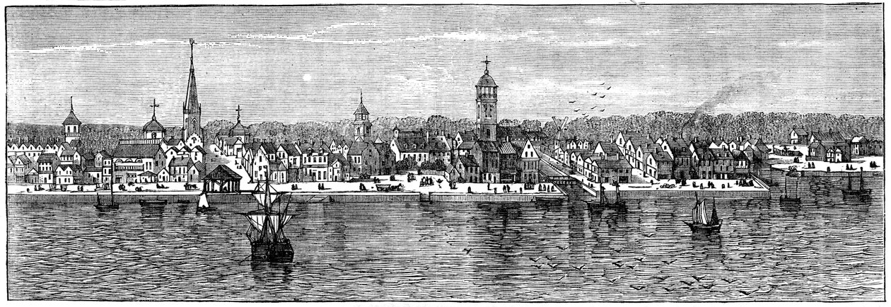 New York v polovině 18. století, c1880 od Unbekannt