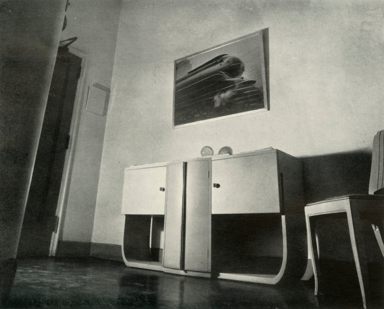 Newyorský penthouse Raymonda Loewyho, který sám navrhl - vstupní hala, 1937. od Unbekannt