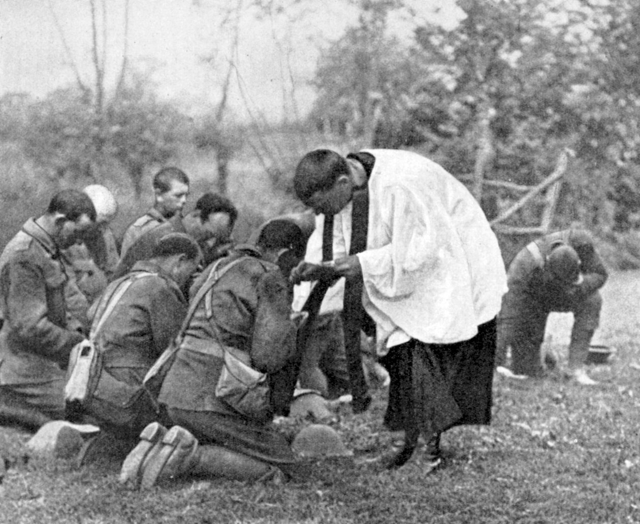 Vojáci Nového Zélandu při svatém přijímání, první světová válka od Unbekannt