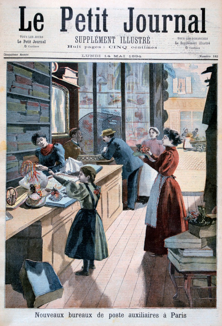 Nové pomocné poštovní úřady, Paříž, 1894 od Unbekannt