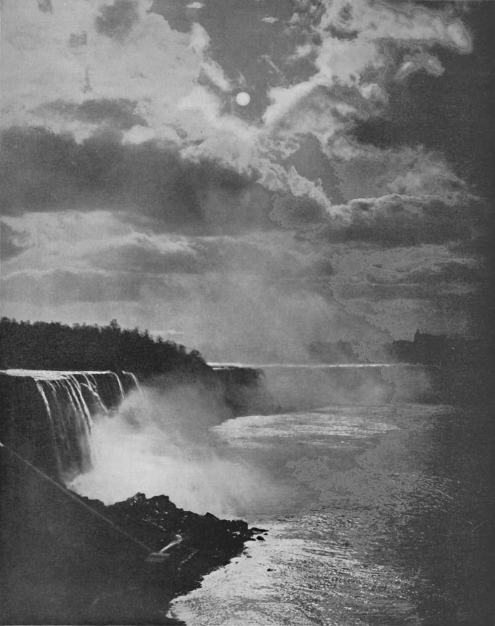Niagara By Moonlight, 19. století od Unbekannt