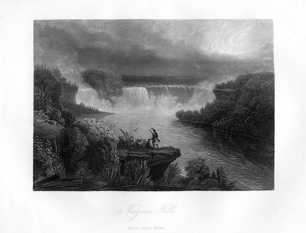 Niagarské vodopády, 1855 od Unbekannt
