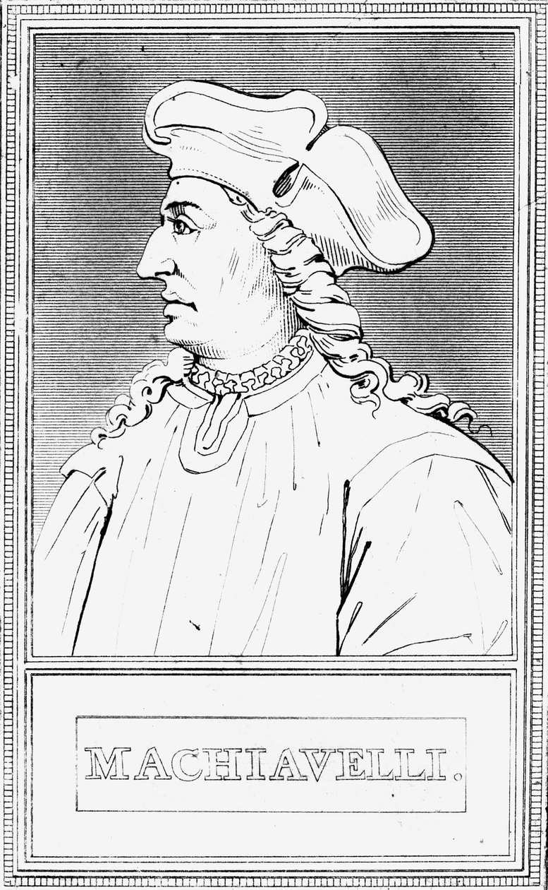 Niccolo Machiavelli , italský renesanční politický filozof od Unbekannt