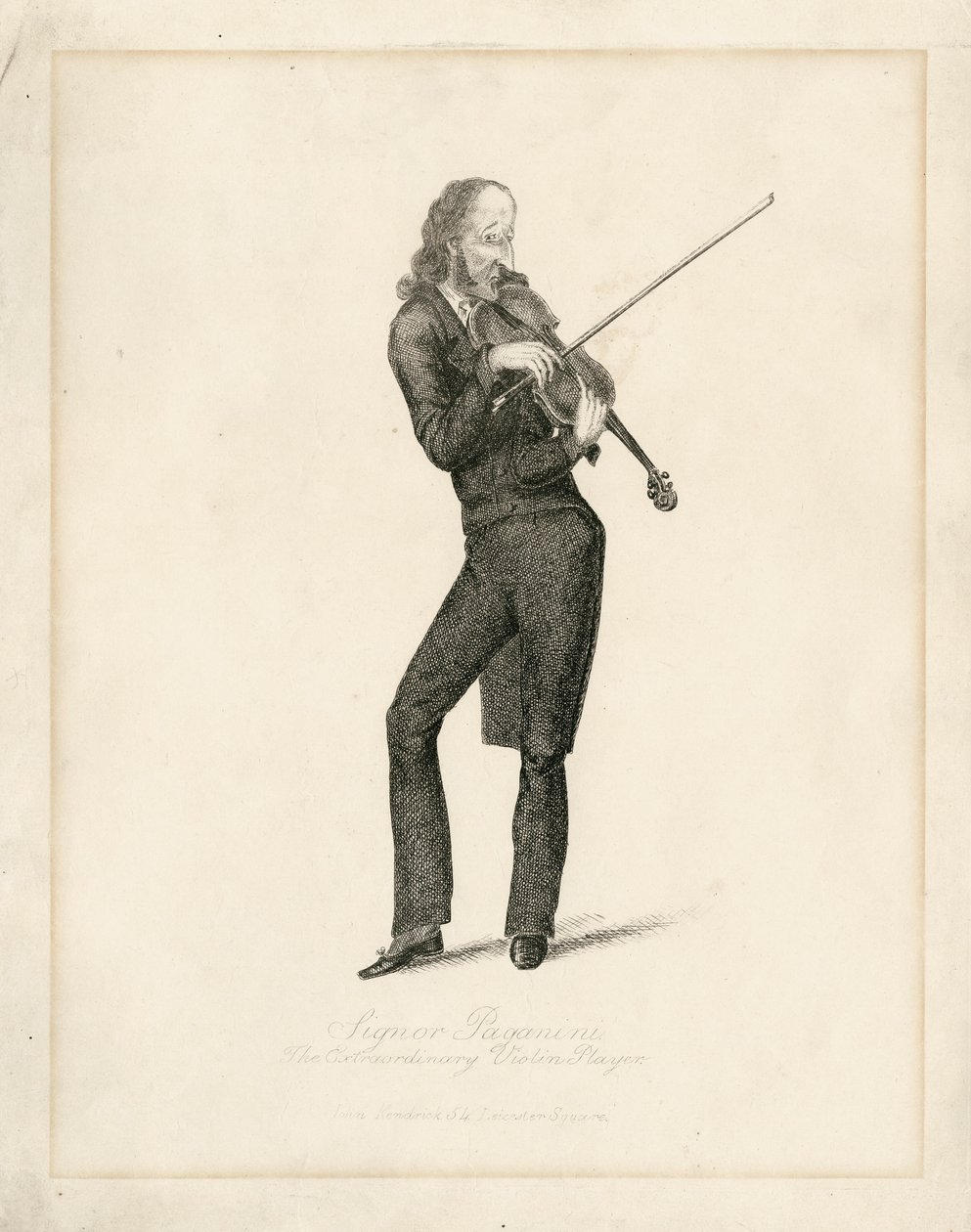 Niccolo Paganini - portrét od Unbekannt