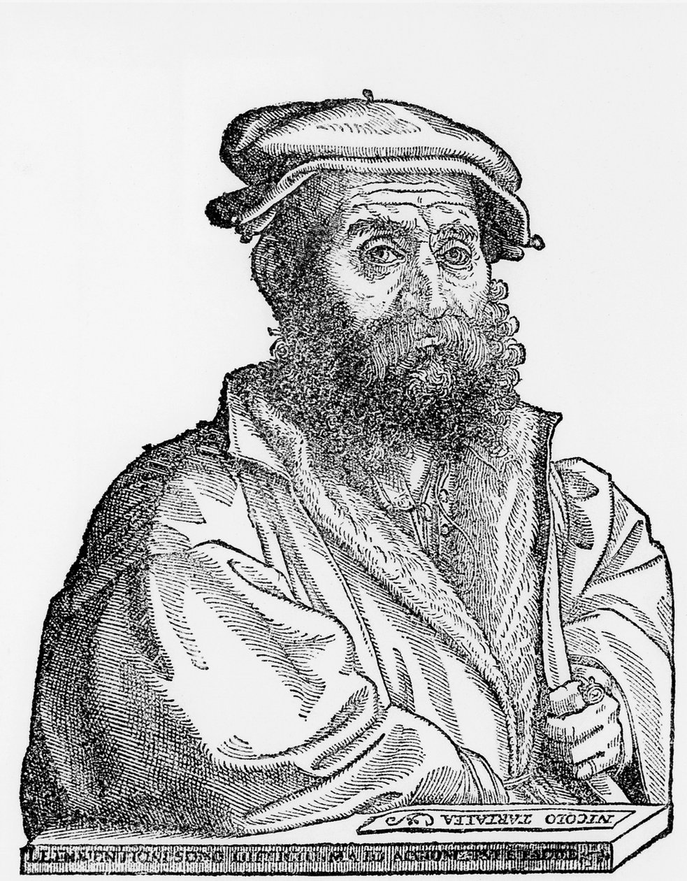 Niccolo Tartaglia, italský matematik a mechanik, 1550s od Unbekannt