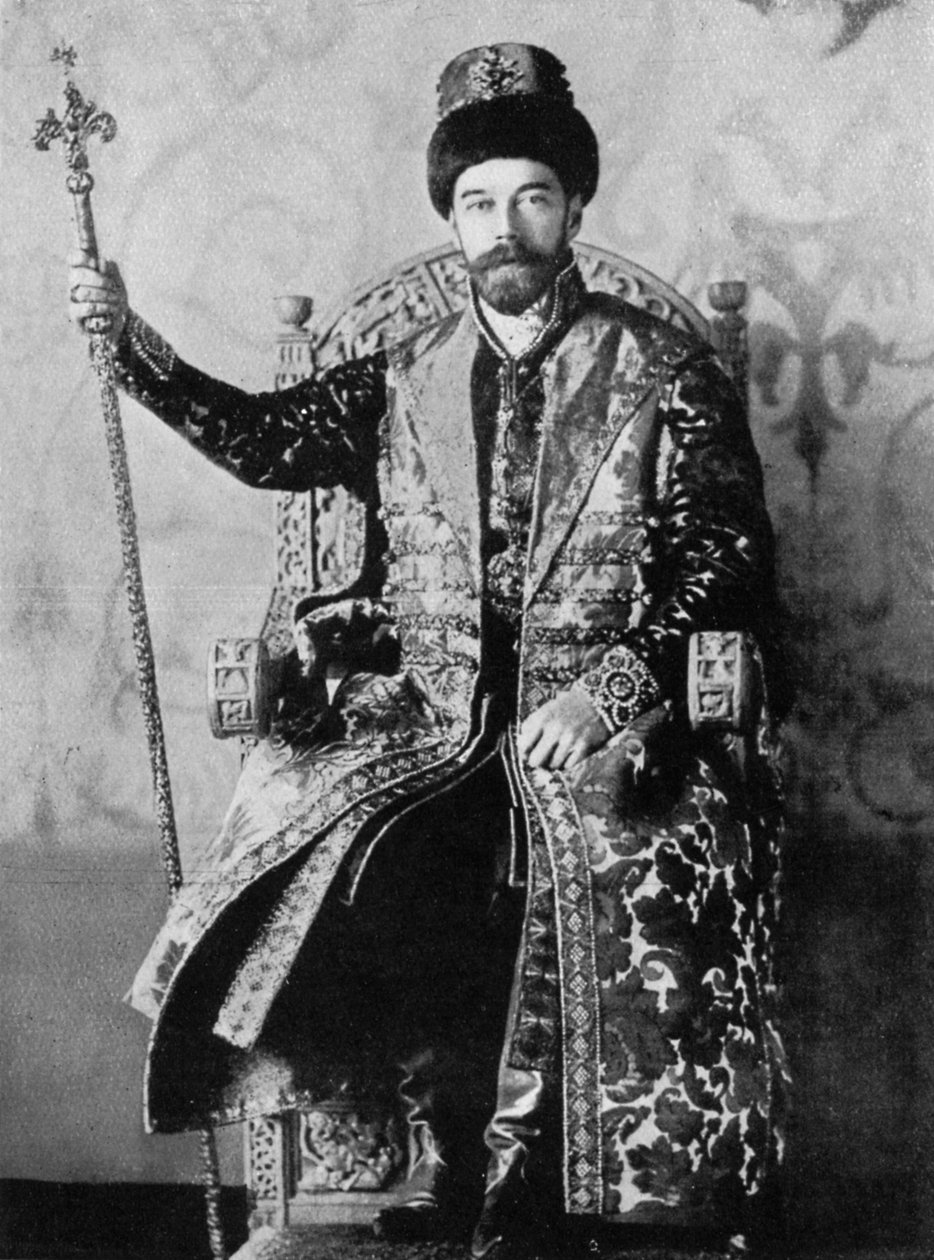 Nicholas II Ruska, 1894, c1920 od Unbekannt