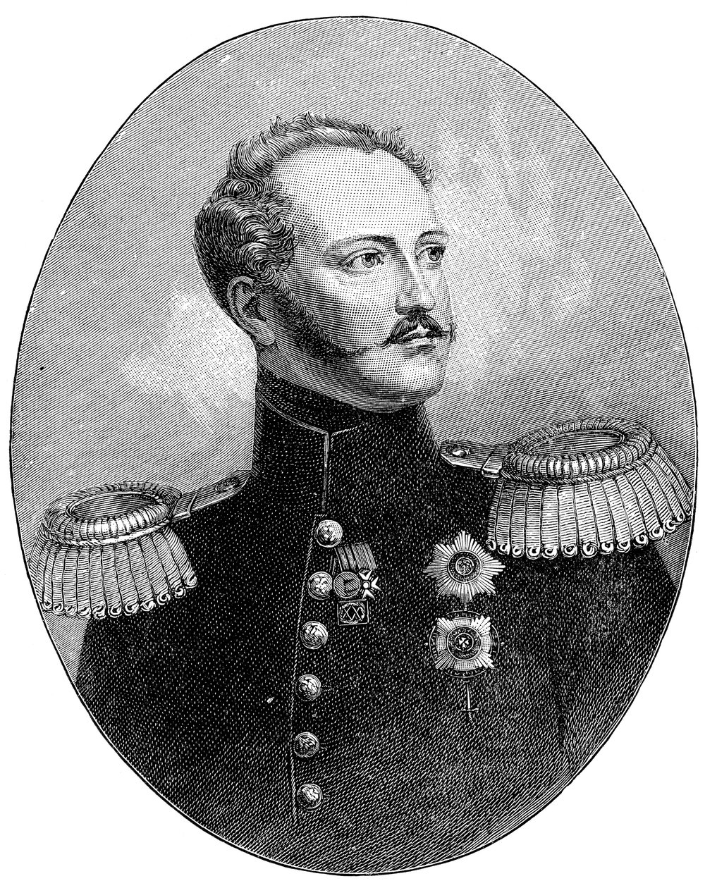 Nicholas I 1796-1855, ruský car ve vojenské uniformě od Unbekannt