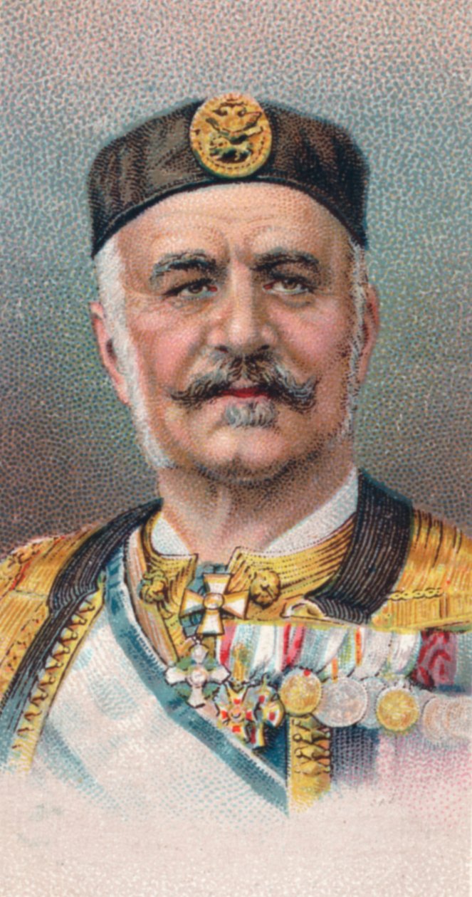 Nicholas I 1841-1921, král Černé Hory, 1917 od Unbekannt