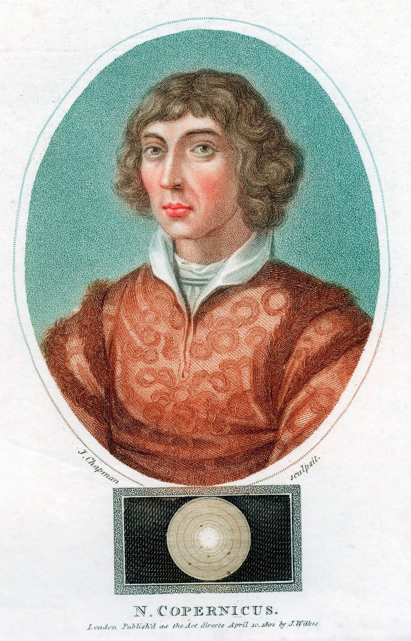 Nicolas Copernicus, polský astronom, 1802 od Unbekannt